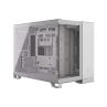 Caja micro - atx semitorre dual corsair 2500x cristal templado white