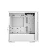 Caja ordenador gaming deepcool matx ch360 argb cristal templado blanca