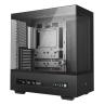 Caja ordenador gaming deepcool atx ch690 cristal templado negra