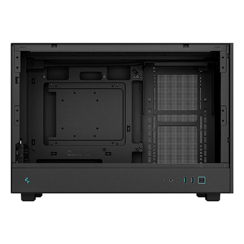 Caja ordenador gaming deepcool matx ch260 cristal templado negra