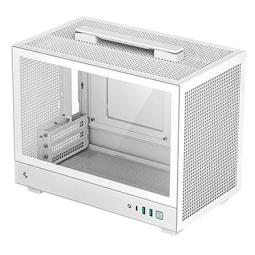 Caja ordenador gaming deepcool mini - itx ch160 cristal templado blanca