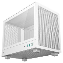 Caja ordenador gaming deepcool mini - itx ch160 cristal templado blanca
