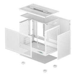 Caja ordenador gaming deepcool mini - itx ch160 cristal templado blanca