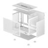 Caja ordenador gaming deepcool mini - itx ch160 cristal templado blanca