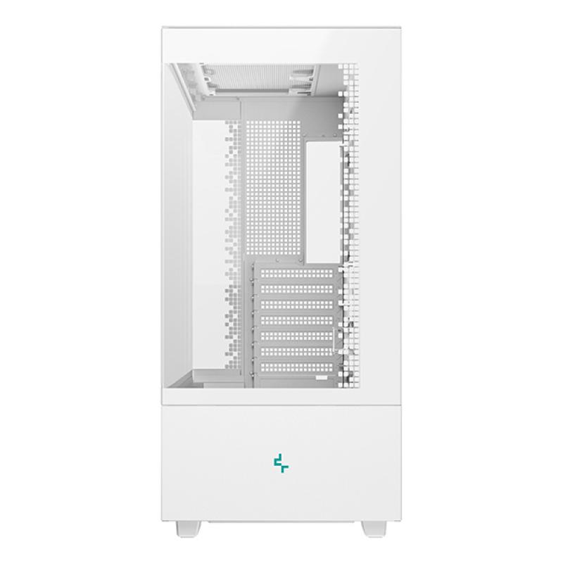 Caja ordenador gaming deepcool atx ch690 cristal templado blanca