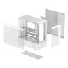 Caja ordenador gaming deepcool atx ch690 cristal templado blanca