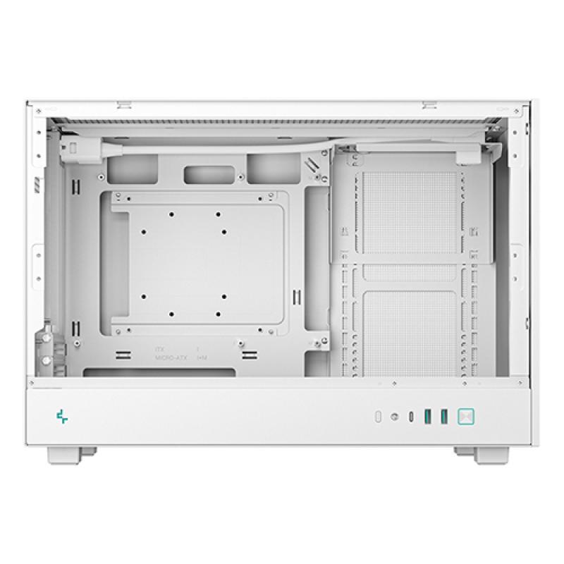 Caja ordenador gaming deepcool matx ch260 cristal templado blanco
