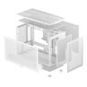 Caja ordenador gaming deepcool matx ch260 cristal templado blanco