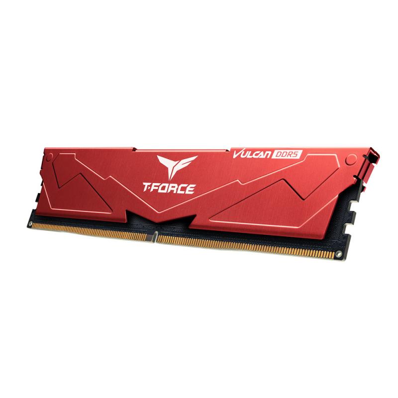 Memoria ram ddr5 16gb 5200mhz teamgroup vulcan rojo - cl40 - 1.25v