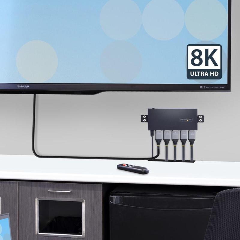 Switch hdmi 8k startech 4port - 8k - hdmi - switch 8 puertos