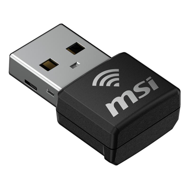 Nano adaptador wifi6 usb msi guax18n ax1800