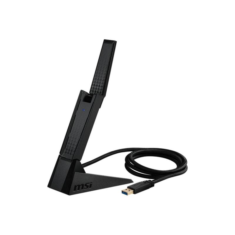 Adaptador wifi6e usb msi guaxe54 axe5400