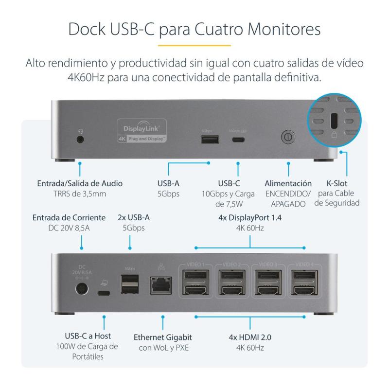 Docking station startech 15 en 1