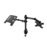 Soporte monitor hasta 32 pulgadas y portatil hasta 17 pulgadas coolbox abrazadera articulado