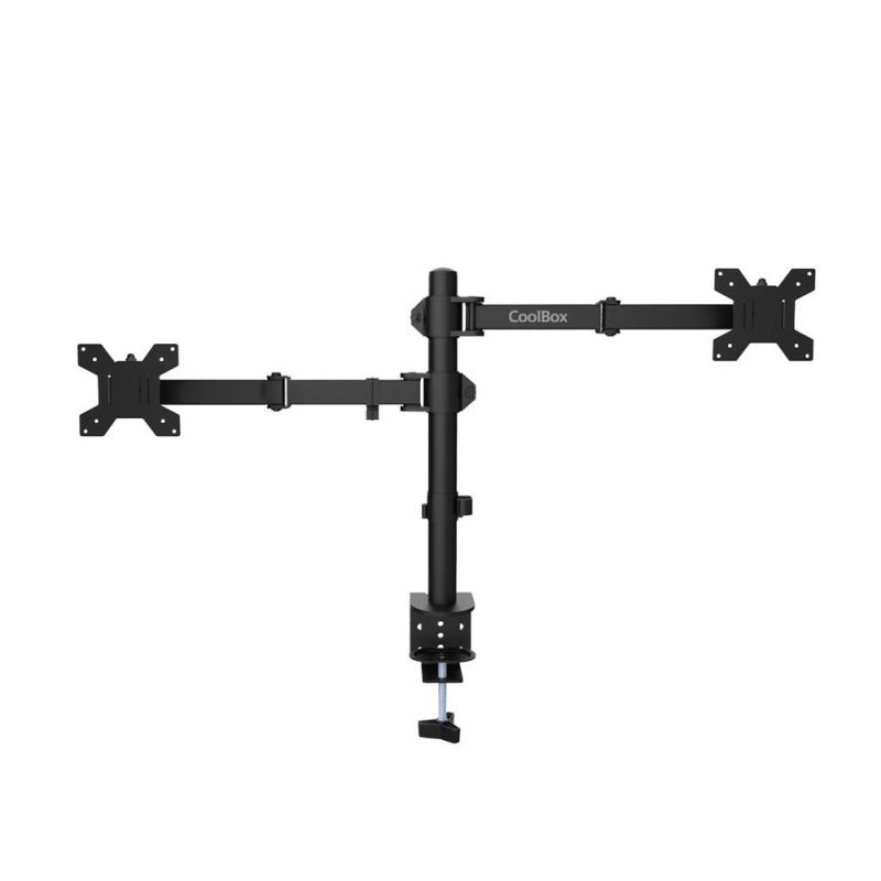 Soporte monitor hasta 32 pulgadas y portatil hasta 17 pulgadas coolbox abrazadera articulado