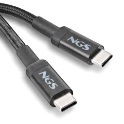Cable usb tipo c ngs knot 100w - 2 2m - macho - macho - negro