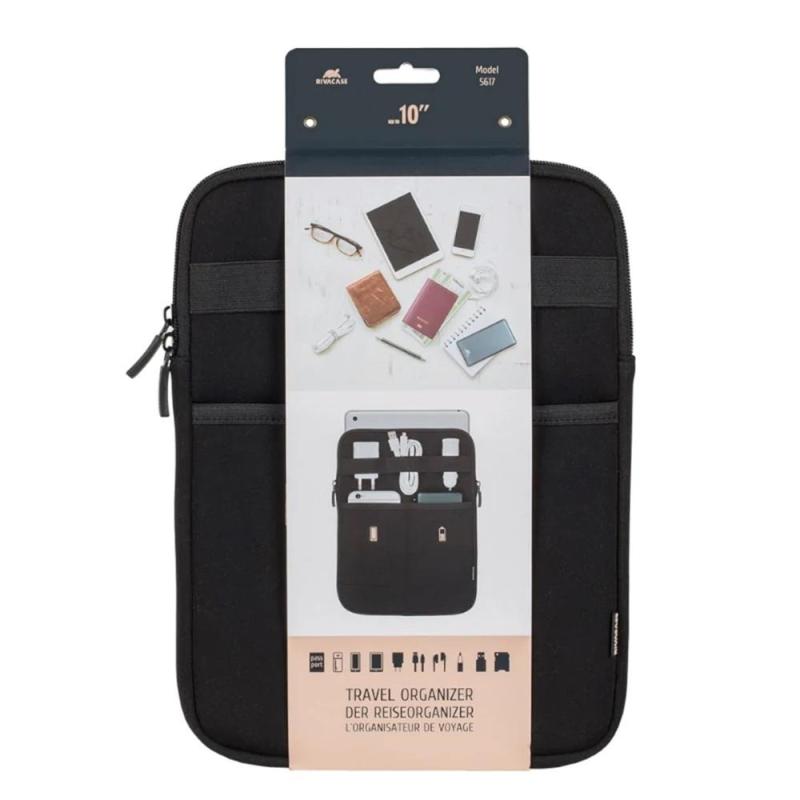 Organizador de viaje rivacase 5617 antishock para tablet 10.1 pulgadas negro