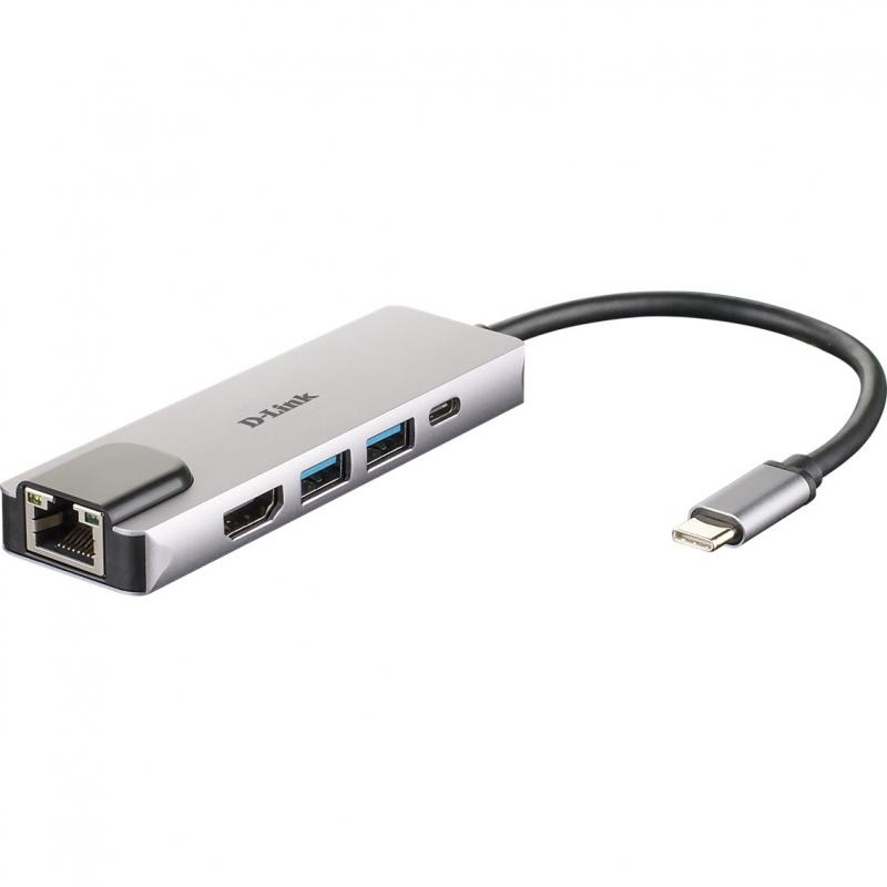 Hub d - link dub - m520 2 usb 3.1 hdmi rj45 usb tipo c - Imagen 1