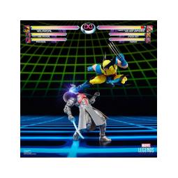 Pack 2 figuras hasbro marvel legends gamerverse wolverine vs silver samurai