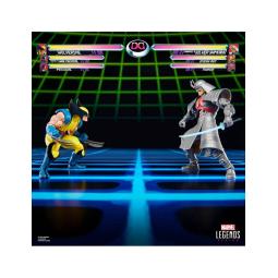 Pack 2 figuras hasbro marvel legends gamerverse wolverine vs silver samurai