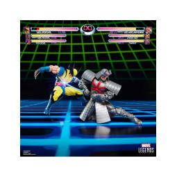 Pack 2 figuras hasbro marvel legends gamerverse wolverine vs silver samurai