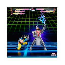 Pack 2 figuras hasbro marvel legends gamerverse wolverine vs silver samurai