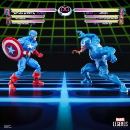 Pack 2 figuras hasbro marvel legends gamerverse captain america vs venom