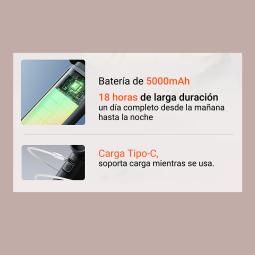 Ventilador portatil jisulife life 9 gris