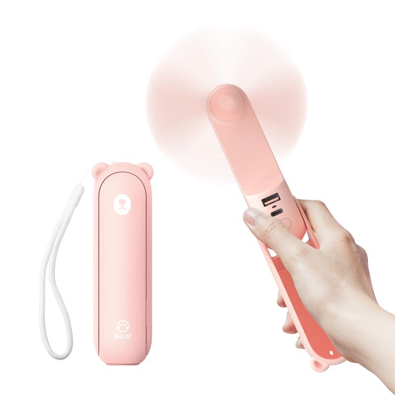 Ventilador portatil jisulife life 8 plus rosa