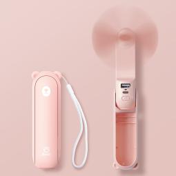 Ventilador portatil jisulife life 8 plus rosa