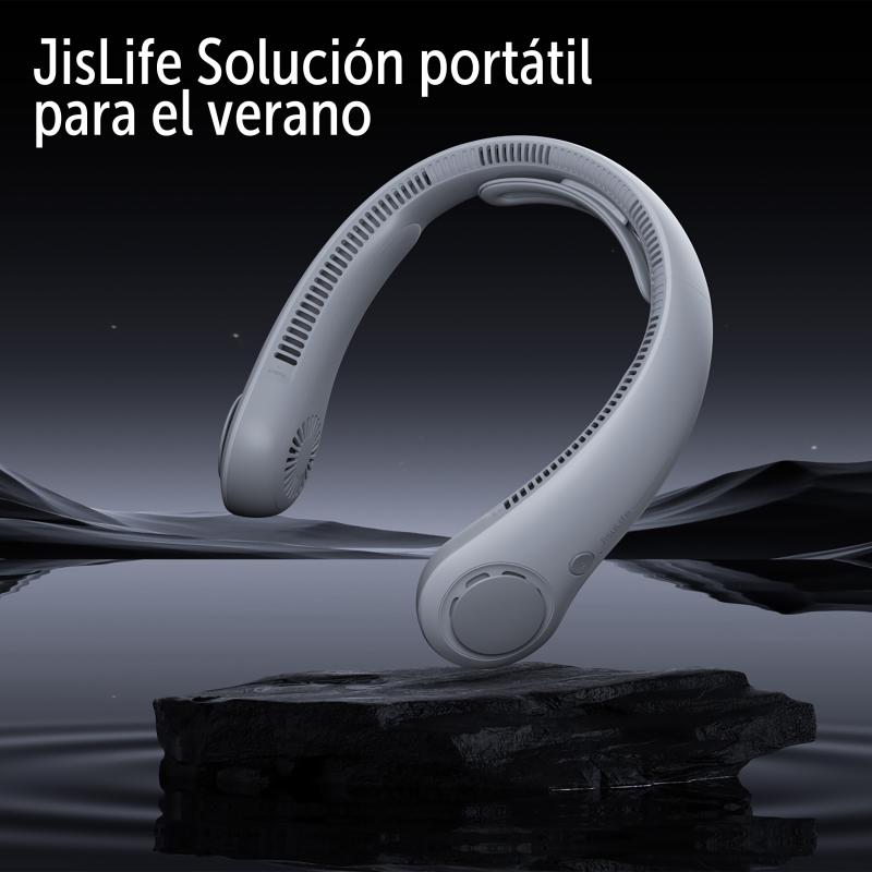 Ventilador de cuello jisulife life 4 gris
