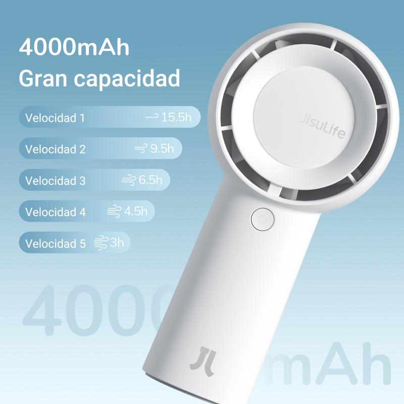 Ventilador portatil jisulife life 5 plus blanco