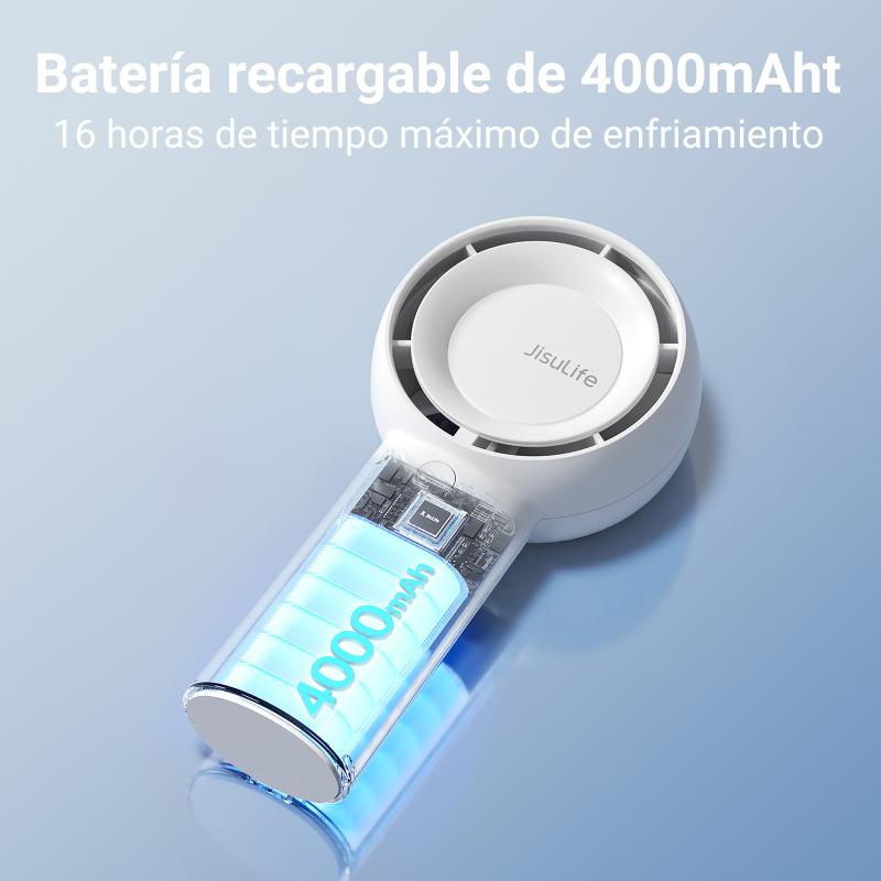 Ventilador portatil jisulife life 5 plus blanco