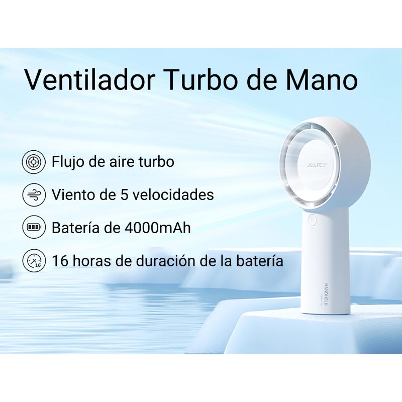 Ventilador portatil jisulife life 5 plus blanco