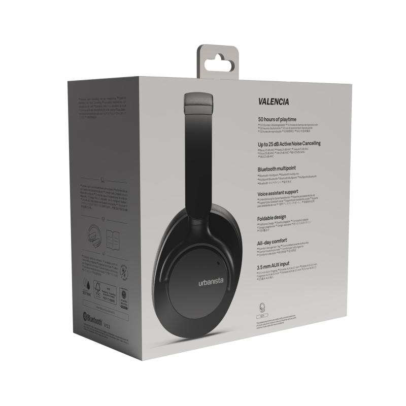Auriculares urbanista valencia inalambrico negro