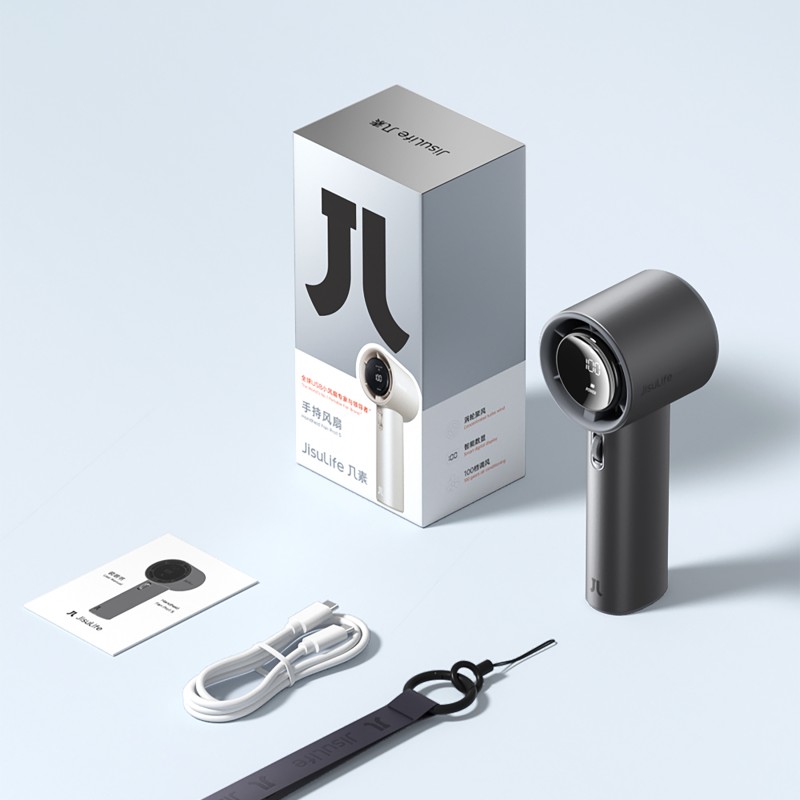 Ventilador portatil jisulife fan pro 1 s gris