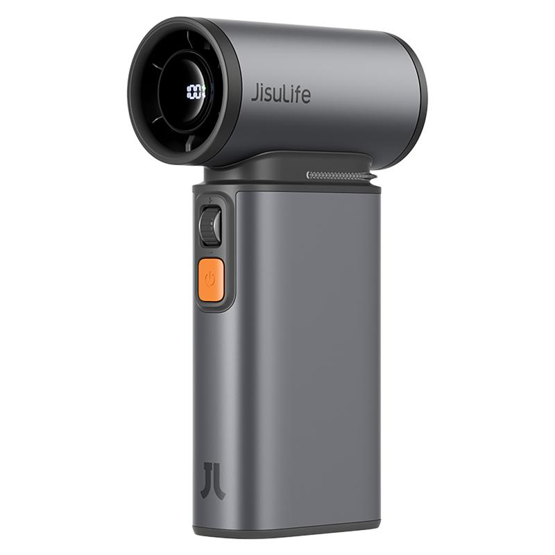 Ventilador portatil jisulife fan ultra gris