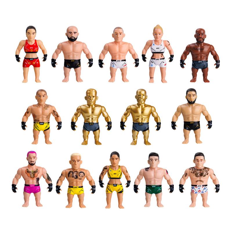Ufc punching bag figura articulada 7 -5 cms + set lucha 1 unidad aleatoria