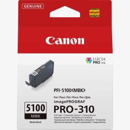 Cartucho tinta canon pfi - 5100mbk negro mate