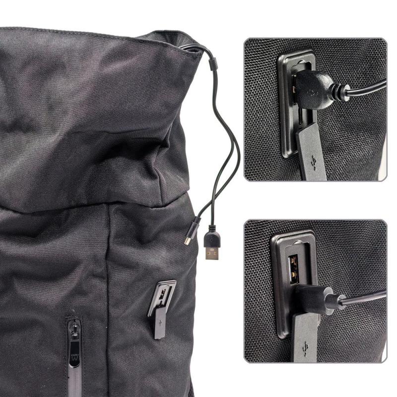 Mochila unisex ewent trendy roll para portatil 17.3 pulgadas negra
