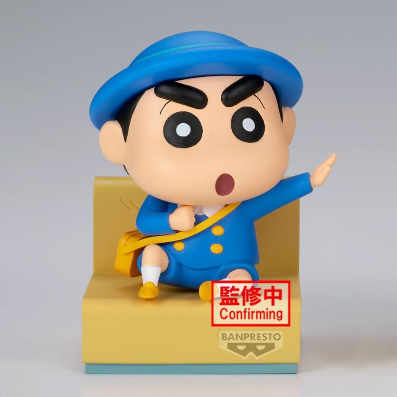 Figura banpresto crayon shinchan nakayoshi memories let's go to kindergartnen with masao - kun a: shinnosuke