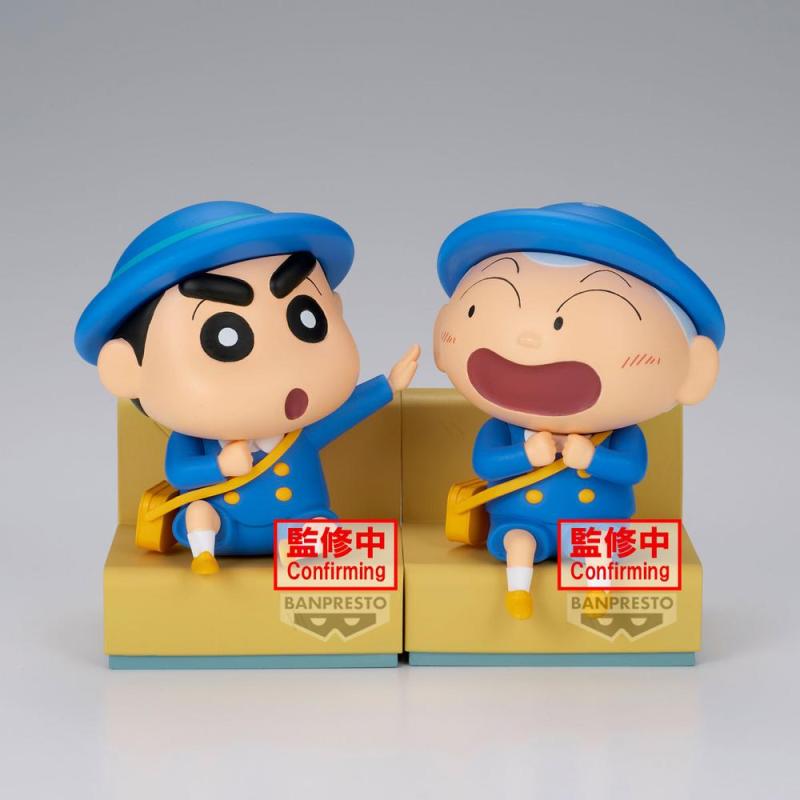 Figura banpresto crayon shinchan nakayoshi memories let's go to kindergartnen with masao - kun a: shinnosuke
