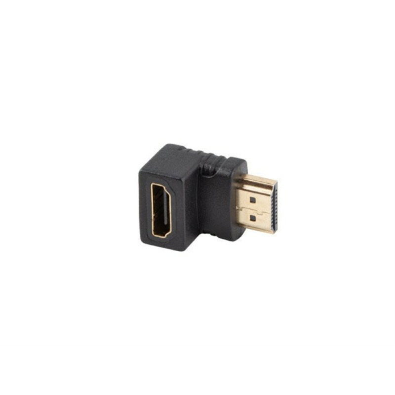 Adaptador hdmi 4k lanberg macho - hembra angulo abajo