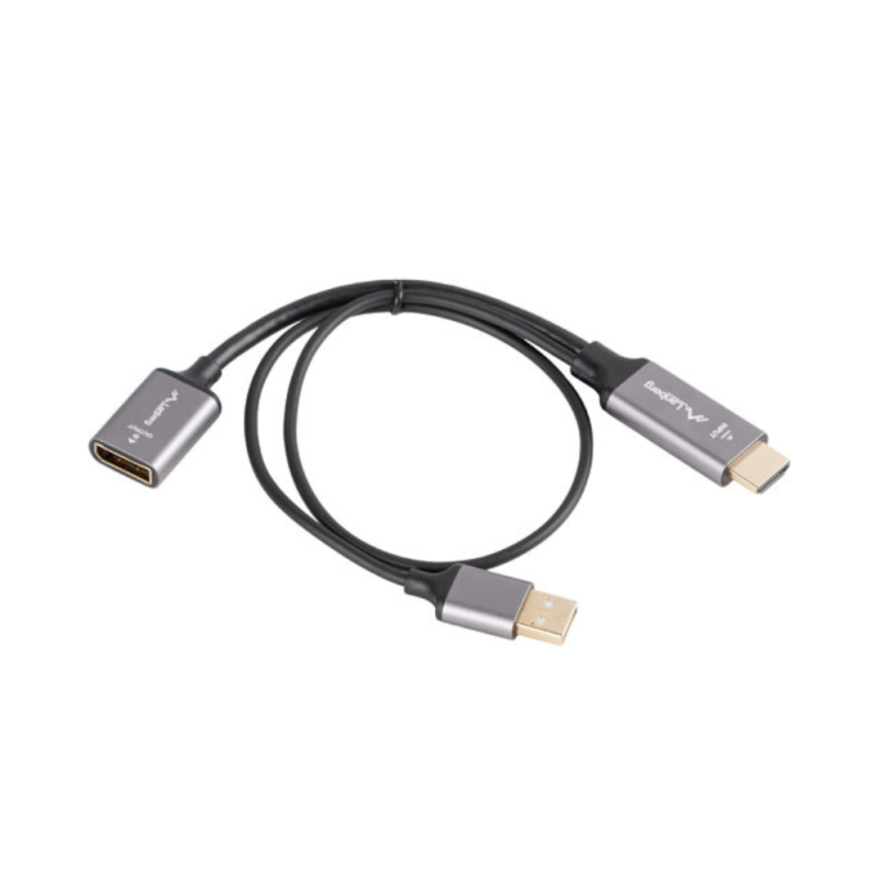 Adaptador 4k hdmi - usb tipo a a displayport lanberg 20cm - macho - hembra