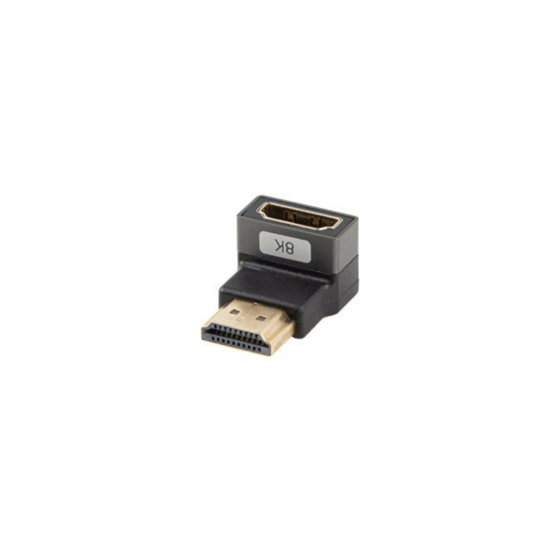 Adaptador hdmi 8k lanberg macho - hembra angulo abajo