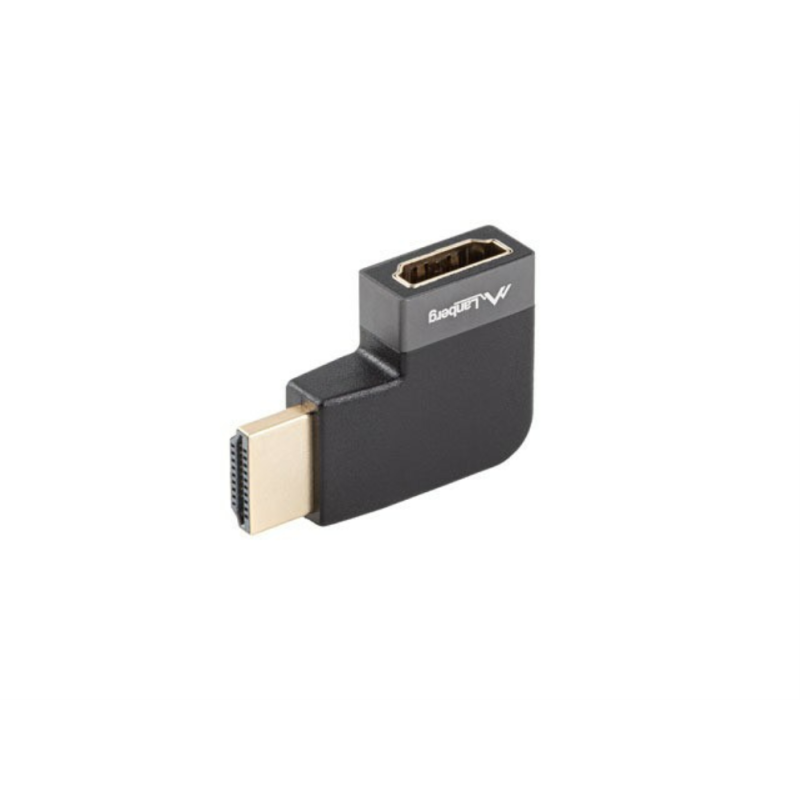 Adaptador hdmi 8k lanberg macho - hembra angulo derecha