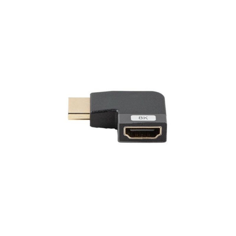 Adaptador hdmi 8k lanberg macho - hembra angulo izquierda
