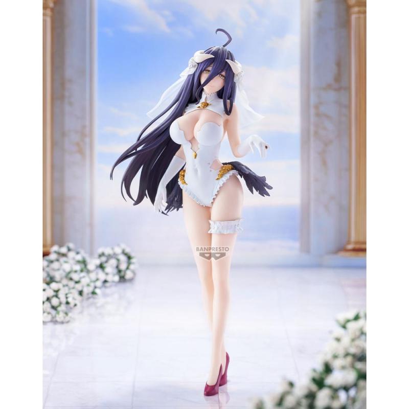 Figura banpresto overlord glitter&glamours albedo wedding ver. 27cm