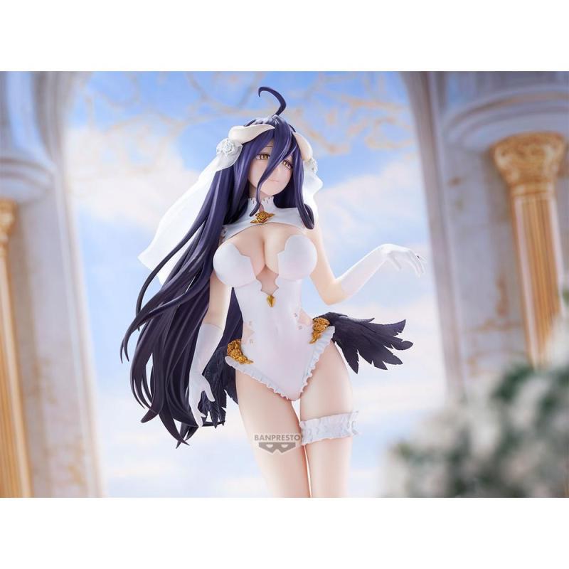 Figura banpresto overlord glitter&glamours albedo wedding ver. 27cm