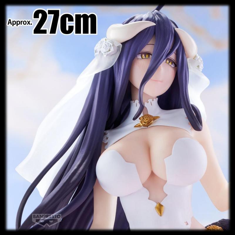 Figura banpresto overlord glitter&glamours albedo wedding ver. 27cm